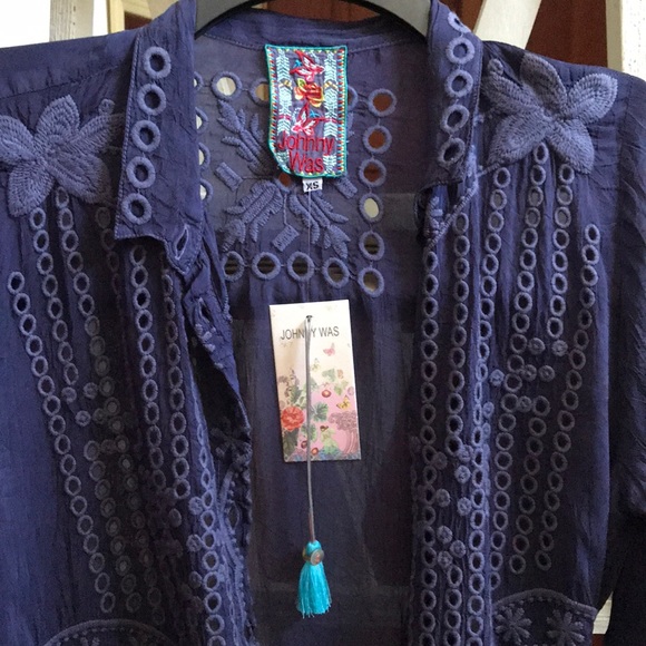 Johnny Was Maymee Blouse / XS - fits to a size Sm. / NWT - Picture 15 of 16